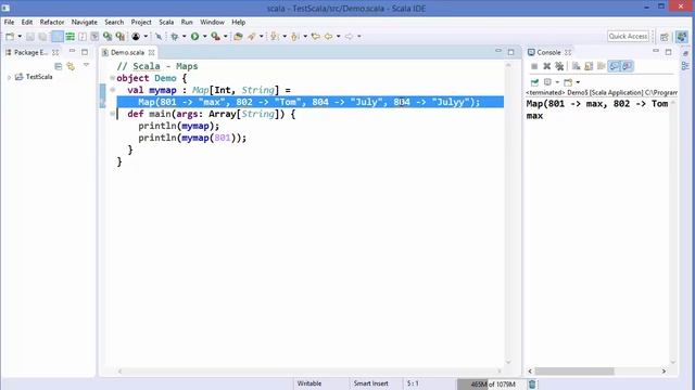 Scala Tutorial 21 - Scala Maps смотреть онлайн