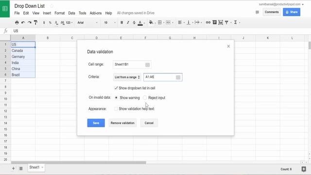 How to Add a Drop Down List in Google Sheets (Step-by-Step) смотреть онлайн