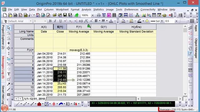 Calculate moving average, moving standard deviation смотреть онлайн