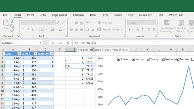Highlight custom Days in Excel Chart смотреть онлайн