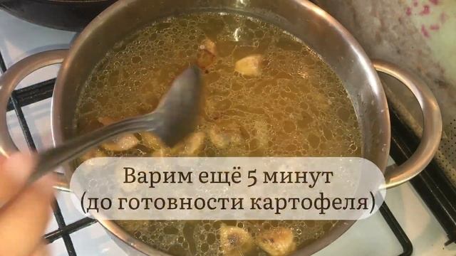 Как приготовить ВКУСНЫЙ ГРИБНОЙ СУП быстро?Рецепт смотреть онлайн
