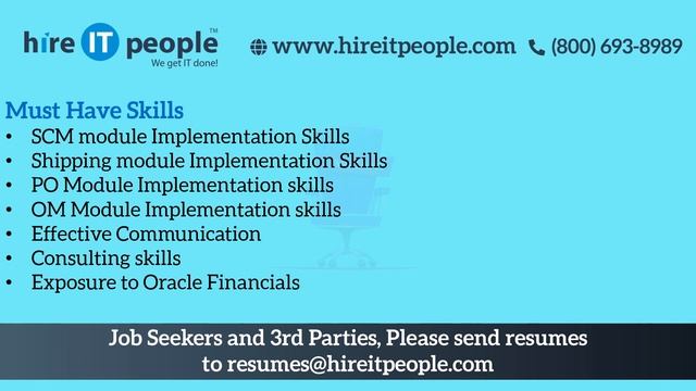 Oracle eBS Functional Jobs | Discrete Manufacturing Jobs | Columbus, IN | Job ID: 33249 | смотреть онлайн