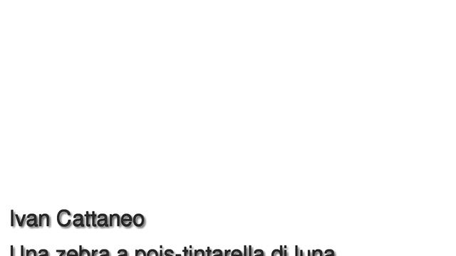 Ivan Cattaneo - Una zebra a pois tintarella di luna смотреть онлайн