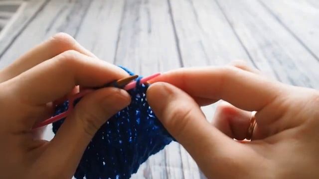 Рельефный узор спицами