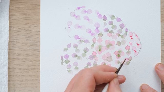 How to Paint a Vase of Watercolour Hydrangeas смотреть онлайн