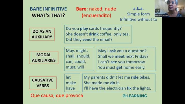 Bare infinitive - INTERMEDIATE - 7-minute Language Bits - Game included! El verbo encueradito смотреть онлайн