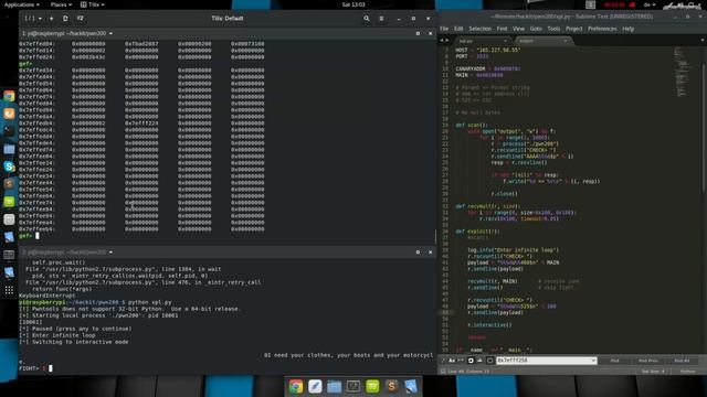 HackIT CTF 2017 - pwn200 (ARM) (Format String / ROP) смотреть онлайн