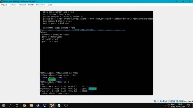 Compartilhamento Samba Básico (direito a escrita) - Linux смотреть онлайн