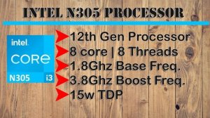 Intel N305 Processor Complete Review ?| What Is This N305? #intel #review #gowithtech