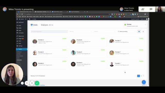 Schedule online meetings with Zoom and Amelia WordPress Booking Plugin смотреть онлайн