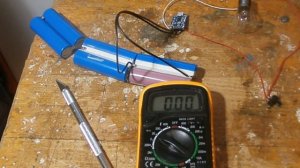 Проверка ёмкости 18650 без "спец-снаряжения". Кустарным методом.