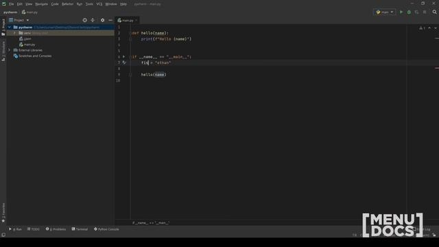 PyCharm - The Basics | MenuDocs смотреть онлайн