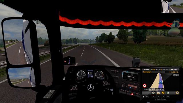 Euro Truck Simulator 2 (1.30) Lamberet Trailer & LIGHTBOX PER MERCEDES ACTROS 2014 + DLC's & Mods смотреть онлайн