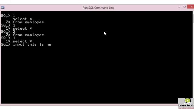 40. SQL Buffer Commands in Oracle смотреть онлайн