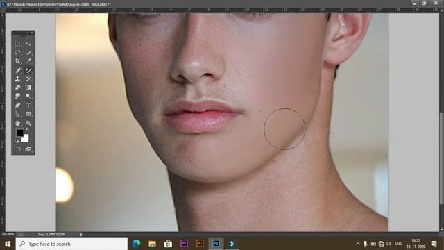 Professional Skin Smooth | Retouch with Mixture brush in |Photoshop tutorial смотреть онлайн