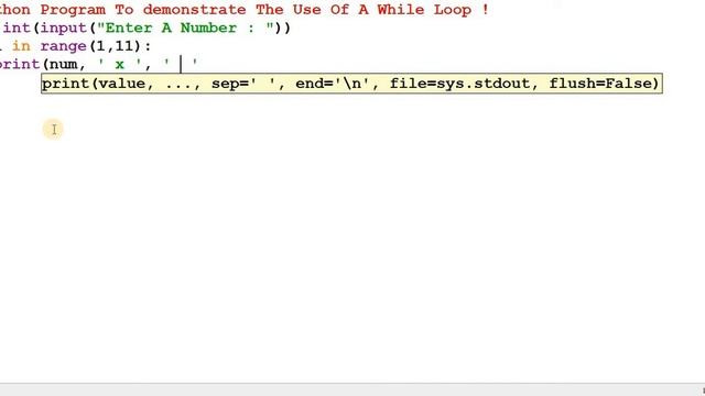 PYTHON PROGRAM TO PRINT MULTIPLICATION TABLE OF AN INPUT NUMBER USING RANGE FUTURE | Study Tutors смотреть онлайн