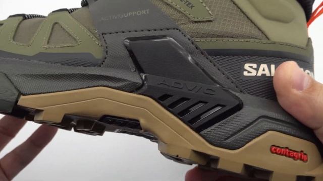 Salomon X ULTRA 4 MID GTX M GORE TEX Men Hiking Boots Deep Lichen Green Peat Kelp unboxing video смотреть онлайн