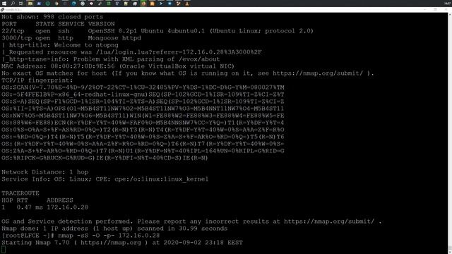 LFCE | Использование nmap для проверки доступности удаленного порта | Oracle Linux 8.2 смотреть онлайн