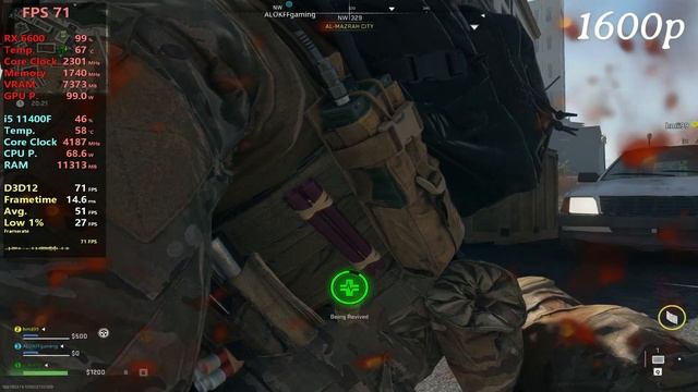 Warzone 2.0 - 4K, 2K, 1080p FSR - RX 6600 + i5 11400F смотреть онлайн