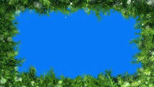 Новогодняя зеленая рамка на хромакее футажи для видеомонтажа смотреть онлайн
