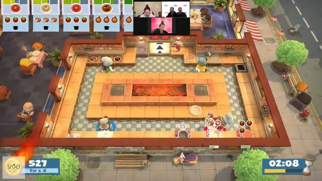 Overcooked! All You Can Eat - Level 1-5 - 3 Stars - 4 Player Co-op смотреть онлайн