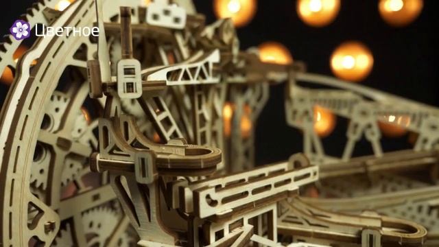 Механическая деревянная сборная модель Wood Trick «Бегущий лабиринт Галактика Марбл» Wood Trick смотреть онлайн