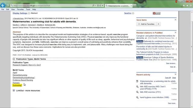 Using Boolean Logic to Conduct a Literature Search in Pubmed: Falls AND Exercise in the Aged. смотреть онлайн