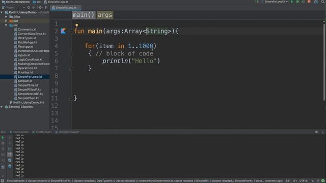 23-Kotlin for Beginners: Simple For Loop смотреть онлайн