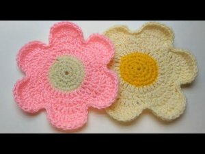 Подставка под горячее крючком  "Цветок" МК / stand for hot "flower"