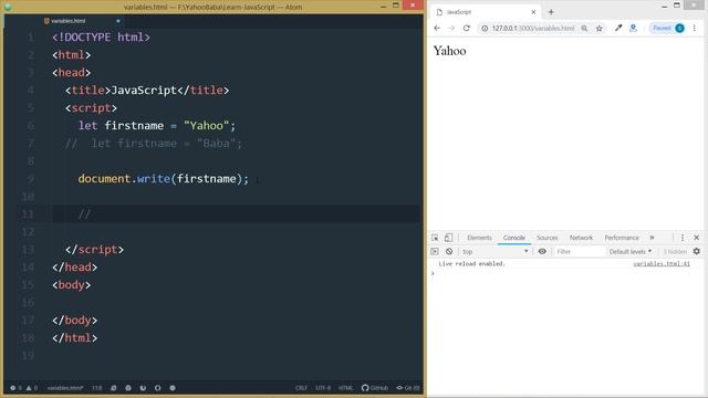 JavaScript Variables ( Let & Const ) Tutorial in Hindi / Urdu смотреть онлайн