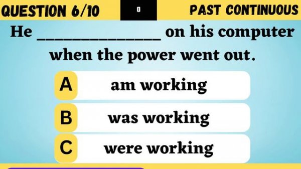 Past Simple or Past Continuous? | Past Continuous Tense | Grammar quiz #1