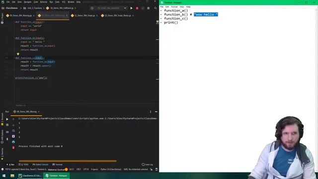 TEALS Python - Unit 3.04 - Functions - Aliasing, Call Stack, and Scope смотреть онлайн