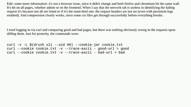 How to determine the cause of sudden "content encoding error"s for logged-in Drupal users? [closed] смотреть онлайн