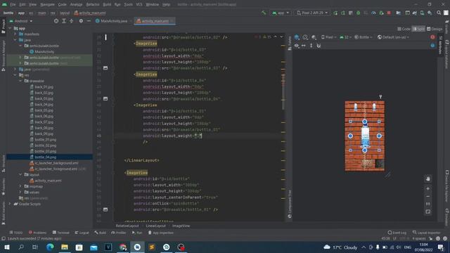 Приложение Бутылочка на Java в Android Studio. Урок 05. Возможность выбора бутылочки. layout_weight смотреть онлайн