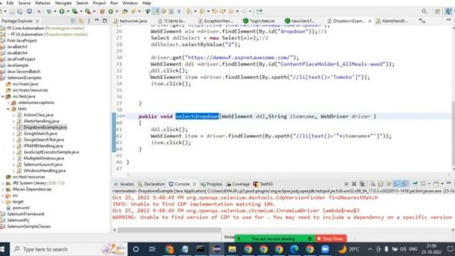 Handling dropdowns in Selenium смотреть онлайн