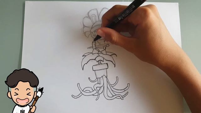 Draw PIRABBID PLANT [Piranha Rabbid] (Mario + Rabbids Kingom Battle) - GTR Drawing смотреть онлайн
