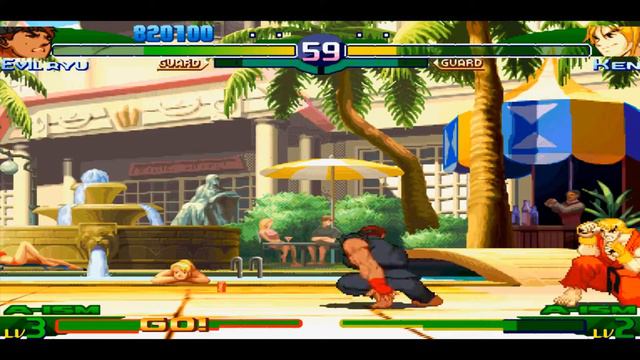 Street Fighter Alpha 3 MAX (PSP) Evil Ryu Arcade смотреть онлайн