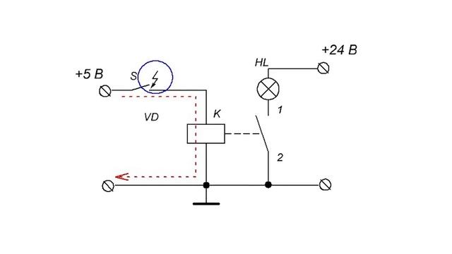 РАЗБОР ПРОСТОЙ СХЕМЫ | Читаем электрические схемы 2 ЧАСТЬ смотреть онлайн