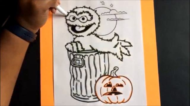 The Coloring Couple Presents: Oscar the Grouch | Happy Halloween! How to смотреть онлайн
