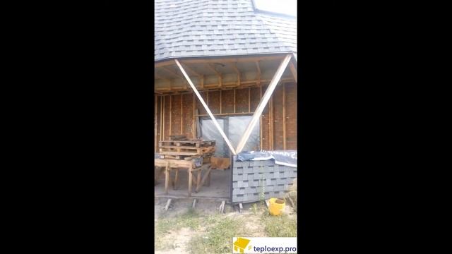 Утепление купольного дома пеной Экопродур смотреть онлайн