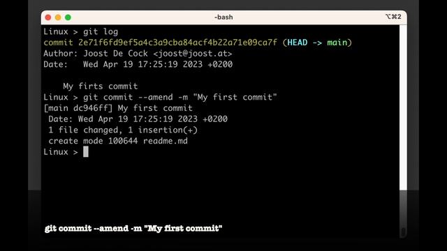 git training | Chapter 32: Amending the most recent commit смотреть онлайн