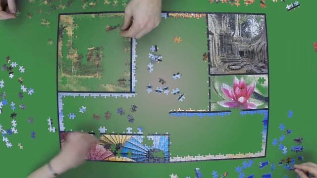 Timelapse Puzzle 1000 Pieces | EDUCA Colores de Asia | Jigsaw смотреть онлайн