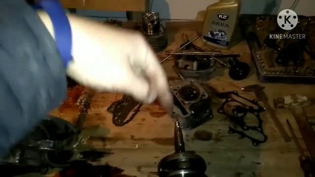 Двигатель 157 Qmj часть 2 . Разборка и выводы.