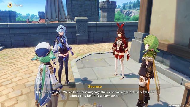 AMBER, EULA, SUCROSE & COLLEI |Location/Cutscene| |Windblume 3.5| Genshin Impact смотреть онлайн