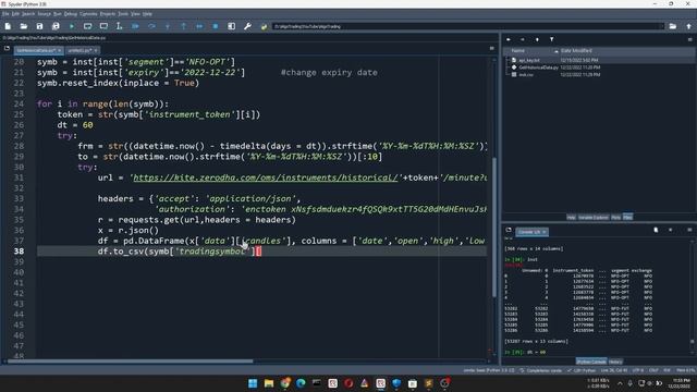 Get Free Options Historical Data | Zerodha Python API - Hindi смотреть онлайн