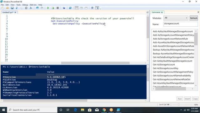 Power shell introduction in azure portal смотреть онлайн