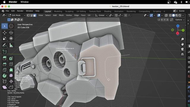Make an enemy head - Grid Modeler (blender addon) смотреть онлайн
