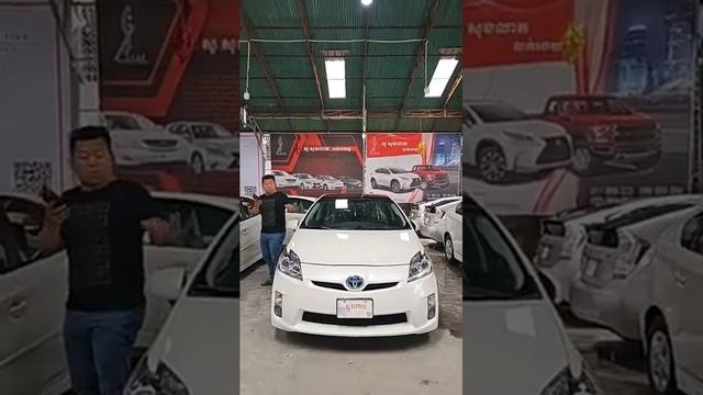 Toyota Prius 2010 Option 3 JBL White សកាំម៉ៃ ដាក់ចង្កៀងគុជភ្លោះ