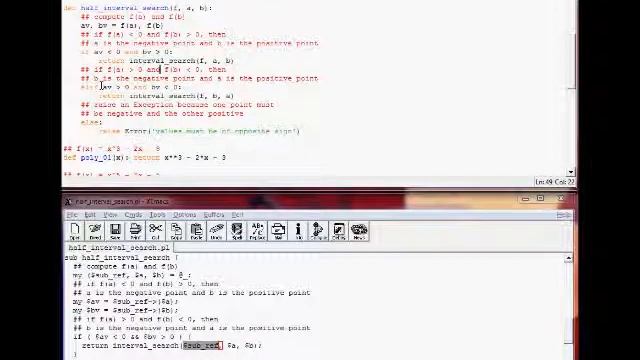Python&Perl: Half Interval Search for Solving F(X) = 0 (Part 02) смотреть онлайн