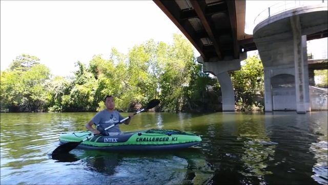$70 Intex Challenger K1 inflatable kayak review смотреть онлайн